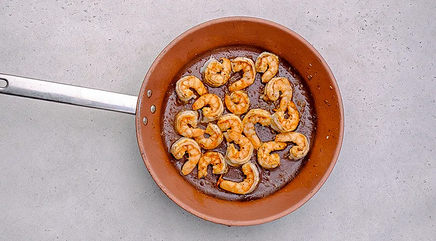 Тако с креветками и беконом