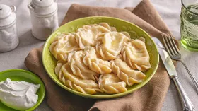 Вареники с творогом и сыром