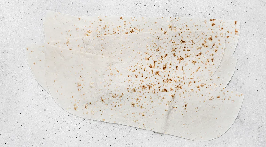 Конвертики из лаваша с творогом и зеленью