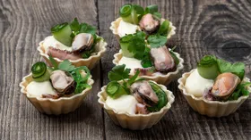 Холодные закуски с сыром сливочным