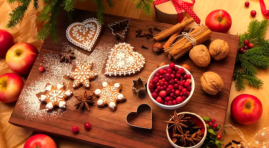 Новогоднее имбирное печенье без сахара