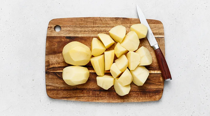 Обжаренное картофельное пюре с луком