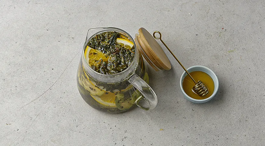 Чай с фейхоа и киви