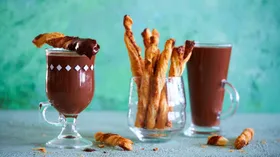 Горячий шоколад на завтрак