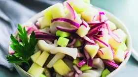 Рецепты на Новый год с маслом растительным и кальмарами