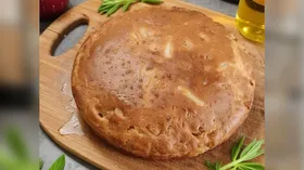 Заливной пирог с картофелем и курицей