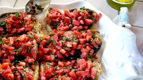 Рецепты с маслом оливковым, томатами и кинзой