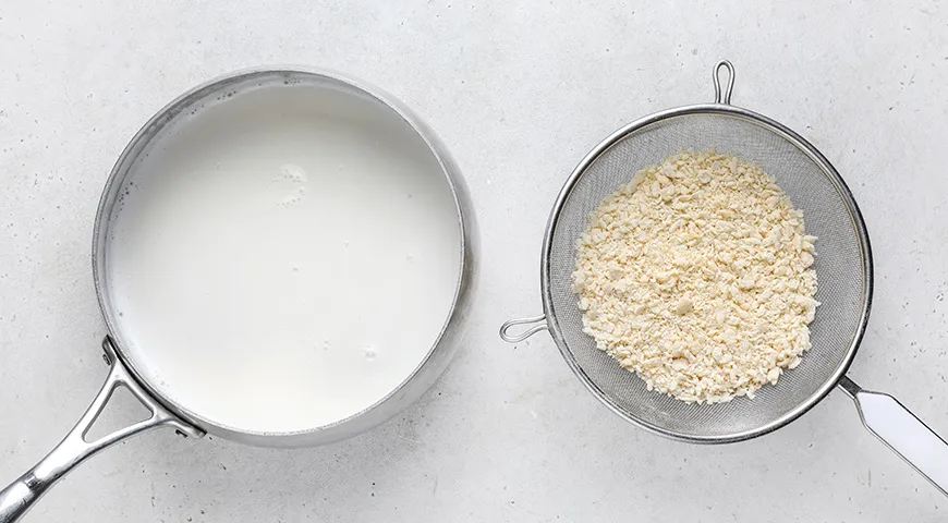 Затирка на молоке