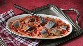 Рецепты с рыбой, макаронами и соусом томатным