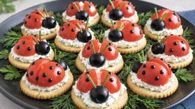 Закуска «Полянка божьих коровок»