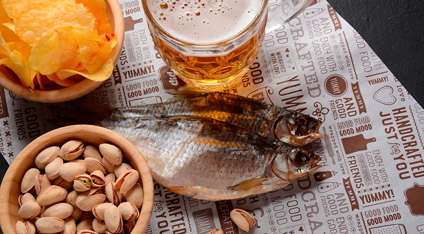 Классическое партнерство — таранка и светлое, не крепкое пиво