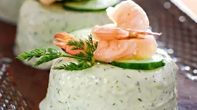 Рецепты на день рождения с креветками и огурцом