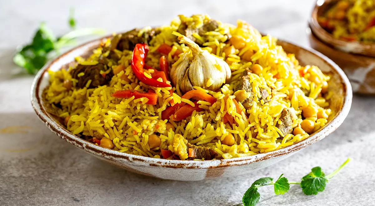 Таджикский плов в казане