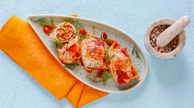 Кальмары, фаршированные булгуром