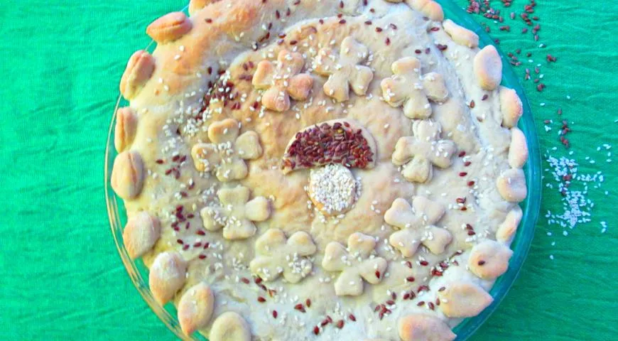 Заливной пирог с рисом и грибами — рецепты | Дзен