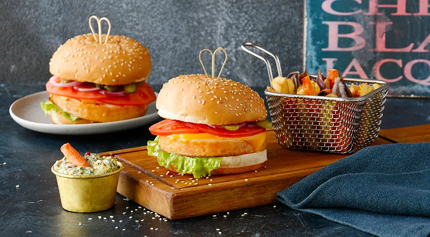 Почти-бургеры с ветчиной