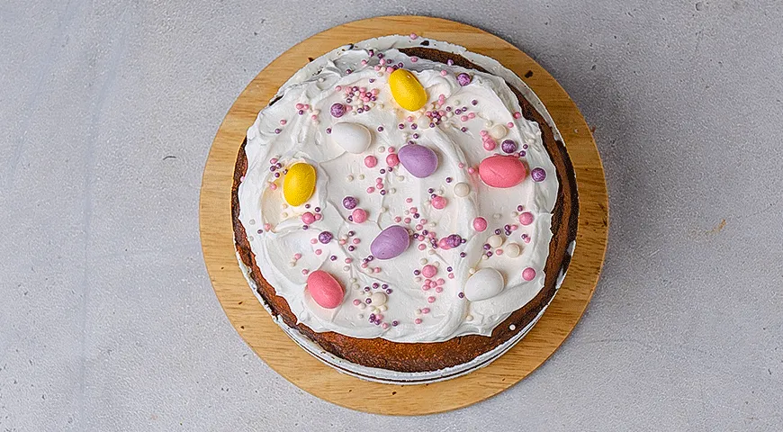 Пасхальный торт-мороженое