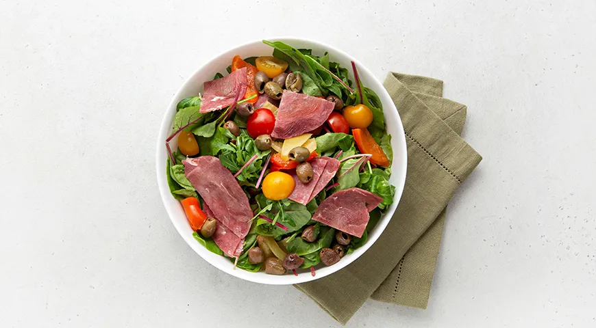 Салат Сабросо с мини-моцареллой