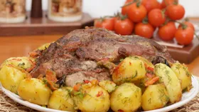 Картошка с мясом на праздничный стол