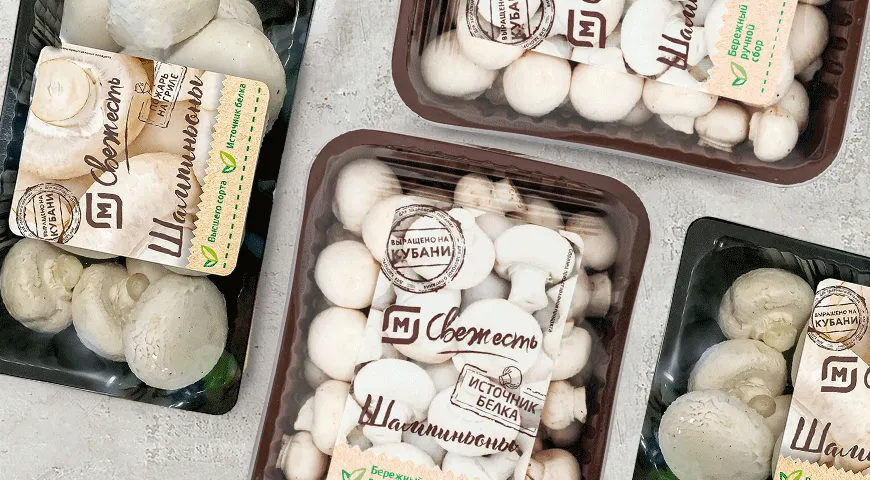 Шампиньоны в сети «Магнит»