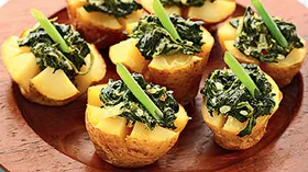 Рецепты с сырами, шпинатом и картофелем