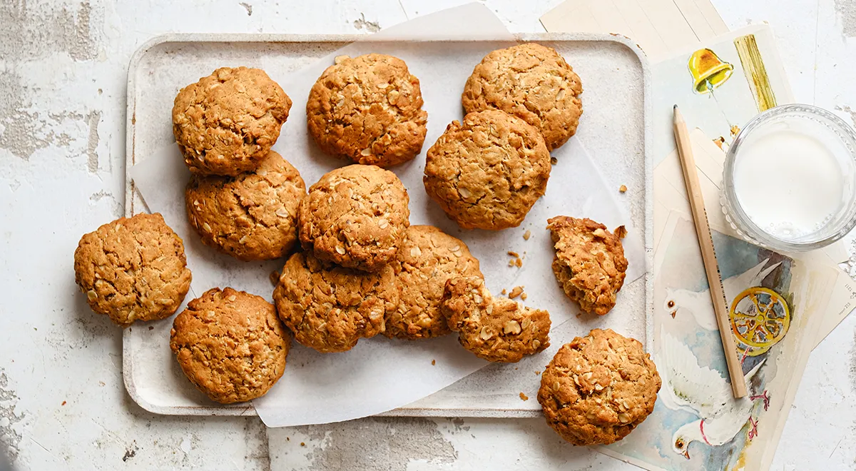 Рецепт простого овсяного печенья