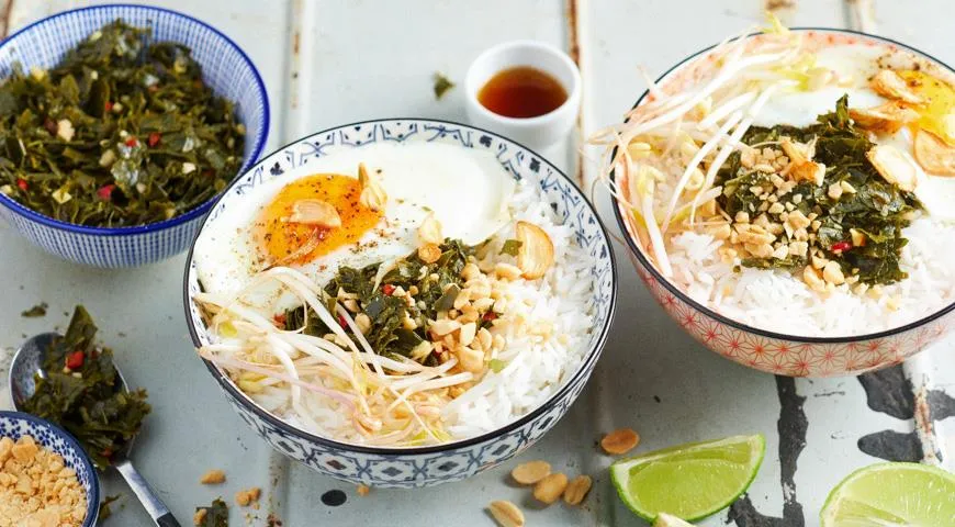 Рис с бирманскими чайными листьями лэппет
