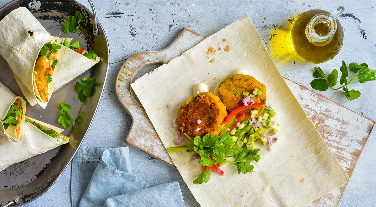 Котлеты из нута на сковороде