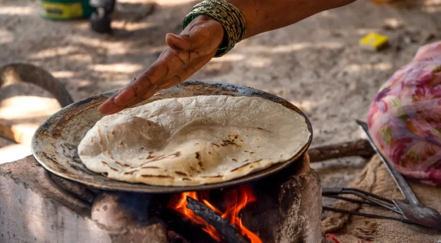 Роти — самый популярный вид хлеба в Северной Индии