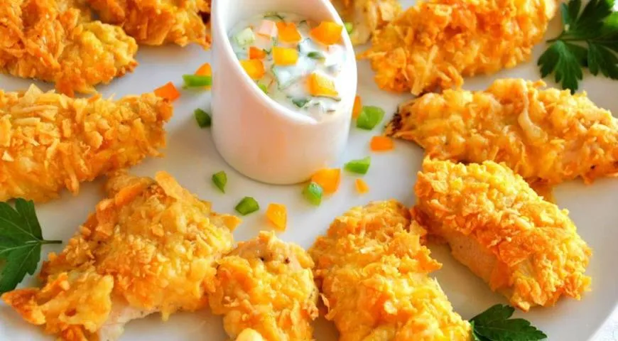 Рецепт куриного филе в панировке из чипсов