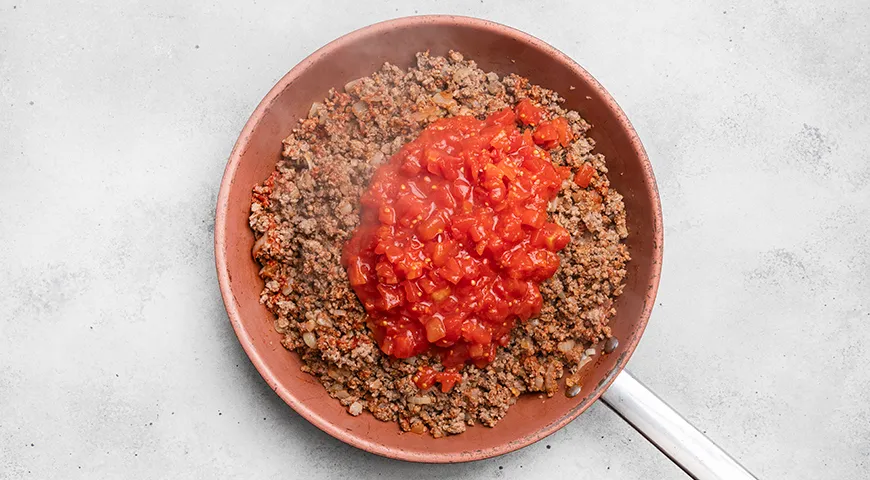 Мусака с рисом и баклажанами