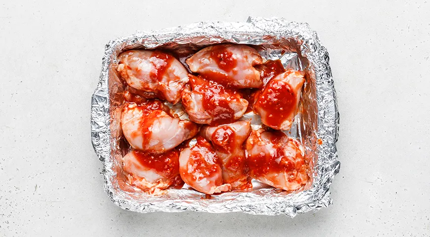 Филе бедра курицы в духовке