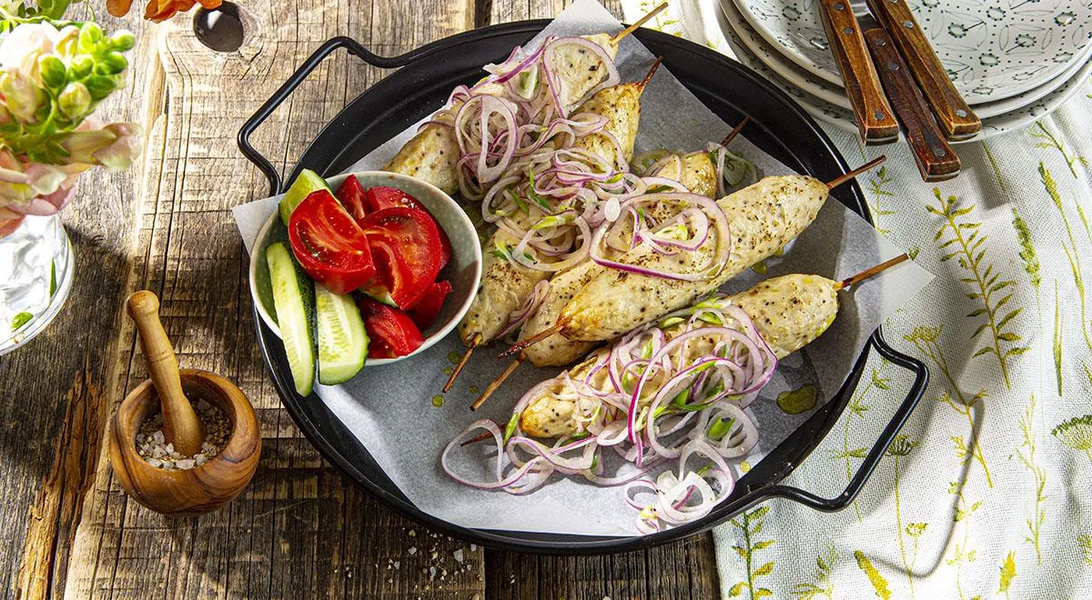 Люля-кебаб из куриной грудки в духовке