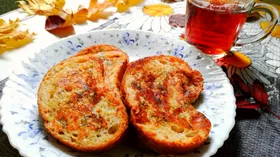 Гренки с сыром