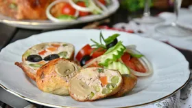 Фаршированная курица