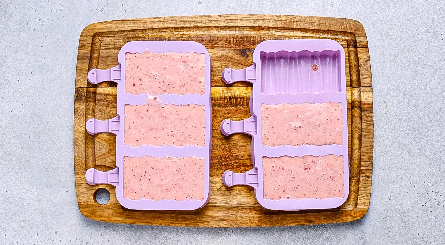 Клубнично-банановое эскимо