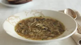 Куриный суп с шампиньонами