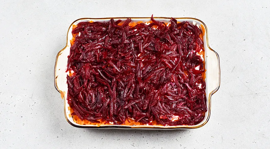 Селедка под шубой постная