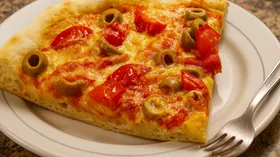 Домашняя пицца на кефире без дрожжей