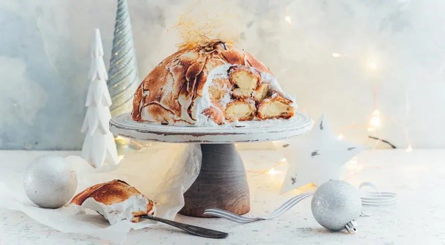 Праздничный торт «Не Аляска» для новогодних праздников