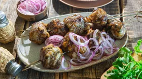 Шашлык с кинзой