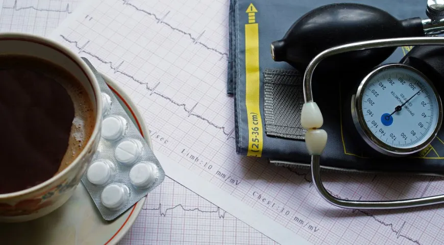 У людей с высоким артериальным давлением избыточное потребление кофе может повышать риск возникновения инфарктов и инсультов