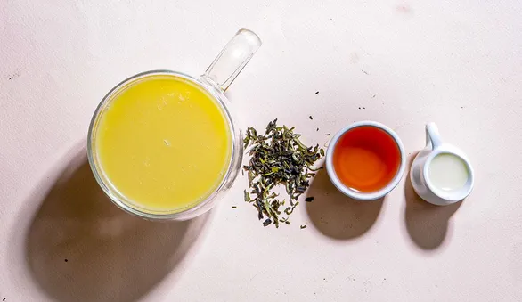 Чай латте с кленовым сиропом