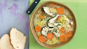 Рецепты на обед с крупой и белой рыбой