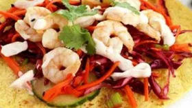 Рецепты с морковью, огурцом и креветками