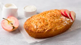 Манник на молоке с яблоками
