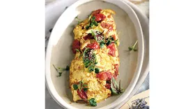 Блюдо из яиц со сливками