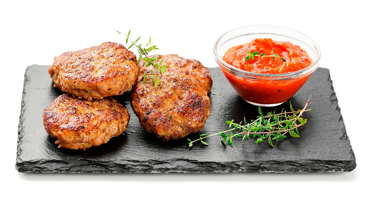 Котлеты из свино-говяжьего фарша