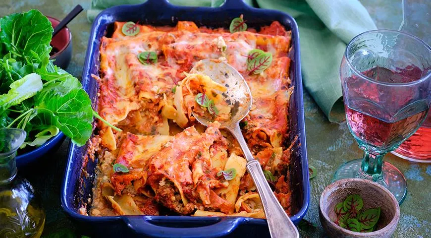 Рецепт запеченных с индейкой каннеллони