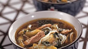 Рецепты с мясом, макаронами и бобами